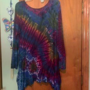 Tie dyed tunic
